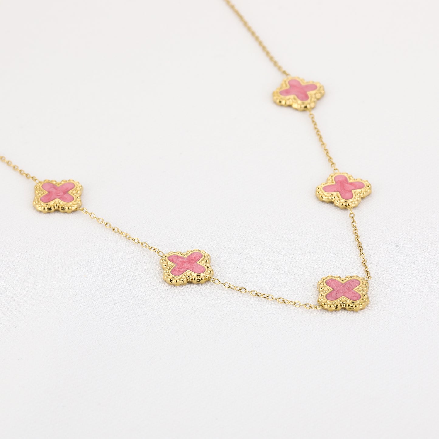 Ketting klaver - drie kleuren